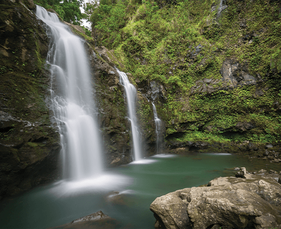 Maui waterfall.