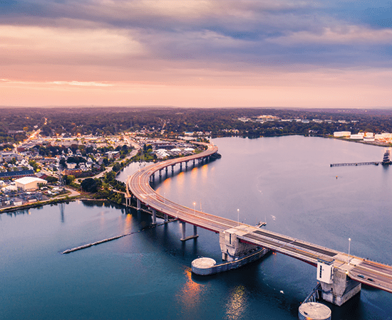 Portland, Maine highway.