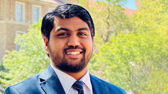 WIDE headshot of male, Tariq Hussain